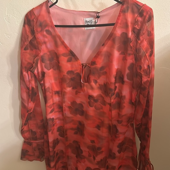 Red and black mini dress. Princess Polly, size 8 - Picture 3 of 6